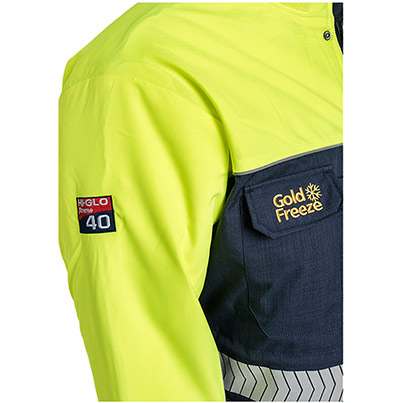 Flexitog Hi-Glo 40 Xtreme Navy/Yellow Freezer Jacket
