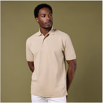 Kustom Kit Klassic KK460 Men’s Sand Polo Shirt