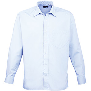 Premier PR200 Light Blue Poplin Shirt 23in