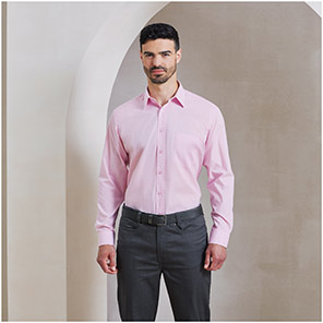 Premier PR200 Pink Poplin Shirt