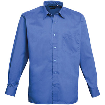 Premier PR200 Royal Blue Poplin Shirt