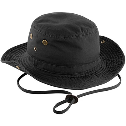 Beechfield B789 Black Outback Hat