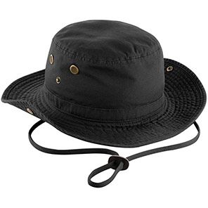 Beechfield B789 Black Outback Hat