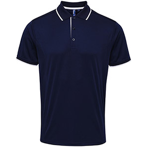 Premier Coolchecker PR618 Navy/White Polo Shirt 4XL