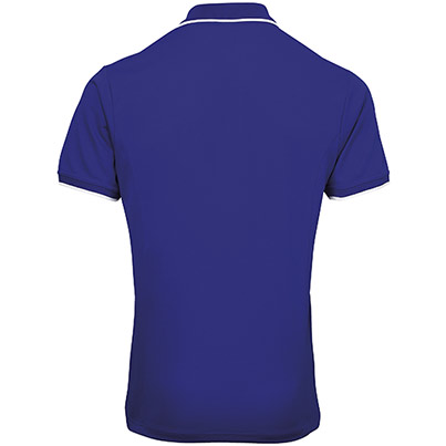 Premier Coolchecker PR618 Royal Blue/White Polo Shirt