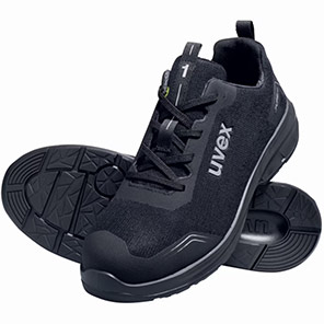 uvex 1 Sport Black Wide-Fit S1PS Safety Shoes