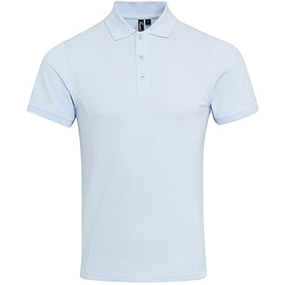 Premier Coolchecker Plus PR630 Light Blue Polo Shirt