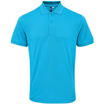 Premier Coolchecker Plus PR630 Turquoise Polo Shirt