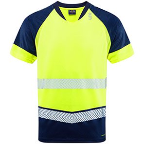 Leo EcoViz Forda Unisex Yellow Hi-Vis T-Shirt 6XL