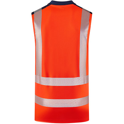 Leo Bradwell Orange Hi-Vis Sleeveless T-Shirt