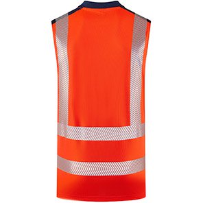 Leo Bradwell Orange Hi-Vis Sleeveless T-Shirt