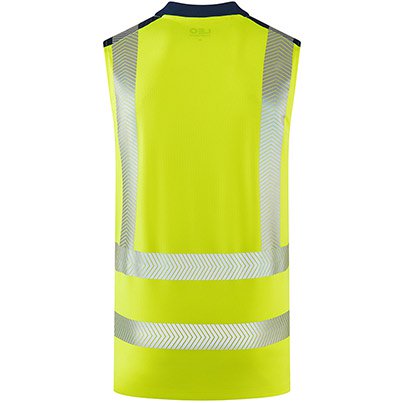 Leo Bradwell Yellow Hi-Vis Sleeveless T-Shirt