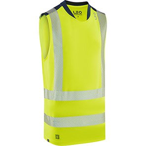 Leo Bradwell Yellow Hi-Vis Sleeveless T-Shirt