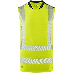 Leo Bradwell Yellow Hi-Vis Sleeveless T-Shirt 6XL