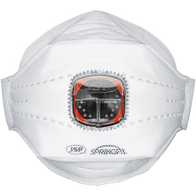 JSP Springfit Typhoon Valve 435ML FFP3 Face Mask (Box of 10)