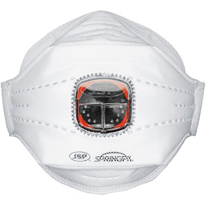 JSP Springfit Typhoon Valve 435ML FFP3 Face Mask (Box of 10)