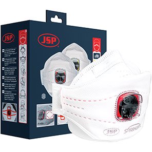 JSP Springfit Typhoon Valve 435ML FFP3 Face Mask (Box of 10)