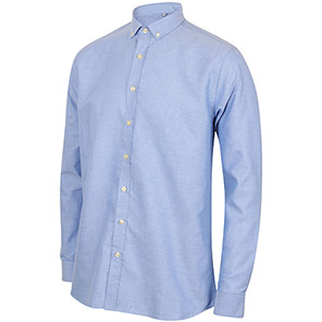 Henbury HB512 Blue Oxford Shirt