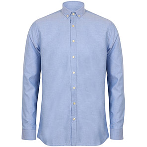 Henbury HB512 Blue Oxford Shirt XS