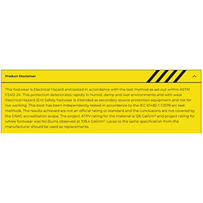 Rock Fall RF810 Arc Electrical Hazard Safety Boots