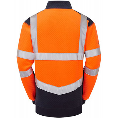 SS08-O/NV HV 1/4 Zip Sweatshirt Colour Orange/Navy