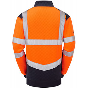 SS08-O/NV HV 1/4 Zip Sweatshirt Colour Orange/Navy