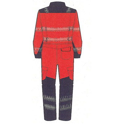 Alsico Alsiflex HVC1 Men’s Orange/Blue Hi-Vis Overalls