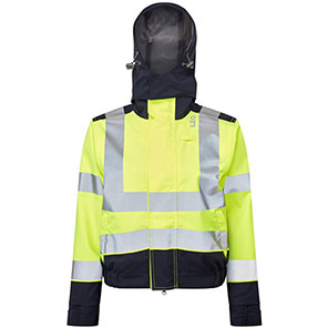 Leo CVL03-Y/NV Hivis Yellow/ Navy Ladies Coverall
