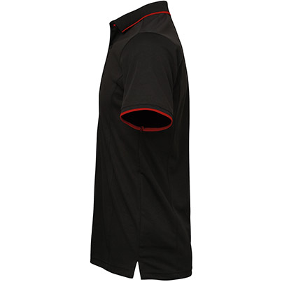 Premier PR618 Coolchecker Black/Red Polo Shirt