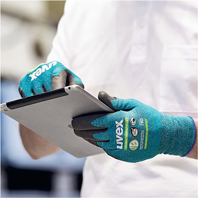 uvex 60090 Green/Black Cut-Resistant Gloves