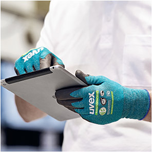 uvex 60090 Green/Black Cut-Resistant Gloves