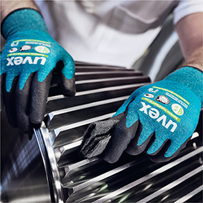 uvex 60090 Green/Black Cut-Resistant Gloves