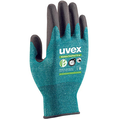 uvex 60090 Green/Black Cut-Resistant Gloves