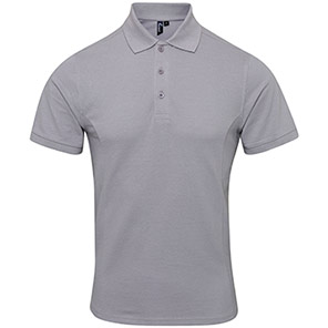 Premier Coolchecker Plus PR630 Men’s Silver Polo Shirt 4XL