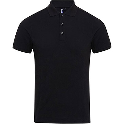 Premier Coolchecker Plus PR630 Black Polo Shirt