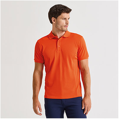 Premier Coolchecker Plus PR630 Orange Polo Shirt