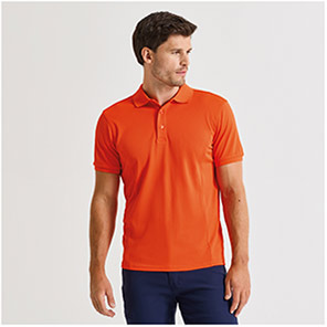 Premier Coolchecker Plus PR630 Orange Polo Shirt