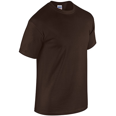 Gildan GD005 Heavy Cotton Men’s Dark Chocolate T-Shirt