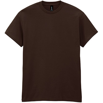 Gildan GD005 Heavy Cotton Men’s Dark Chocolate T-Shirt