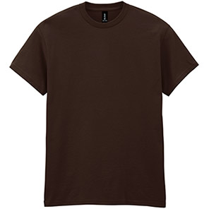 Gildan GD005 Heavy Cotton Men’s Dark Chocolate T-Shirt 2XL