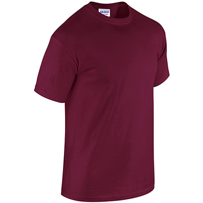 Gildan GD005 Heavy Cotton Men’s Maroon T-Shirt