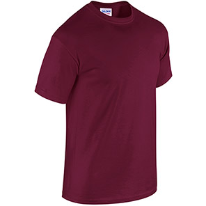 Gildan GD005 Heavy Cotton Men’s Maroon T-Shirt