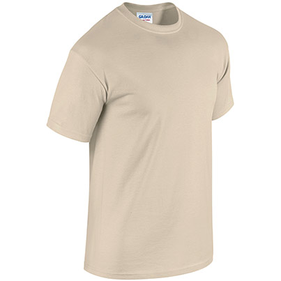 Gildan GD005 Heavy Cotton Men’s Sand T-Shirt