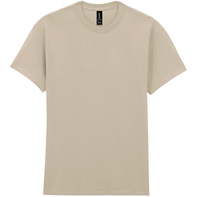 Gildan GD005 Heavy Cotton Men’s Sand T-Shirt