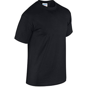 Gildan GD005 Heavy Cotton Men’s Black T-Shirt