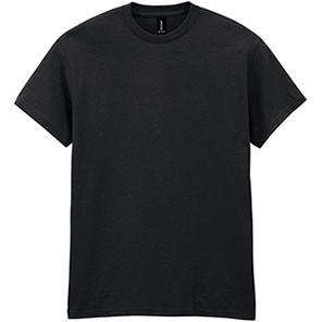 Gildan GD005 Heavy Cotton Men’s Black T-Shirt XL