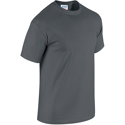 Gildan GD005 Heavy Cotton Men’s Charcoal T-Shirt