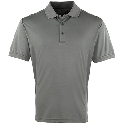 Premier Coolchecker Plus PR615 Men’s Dark Grey Polo Shirt