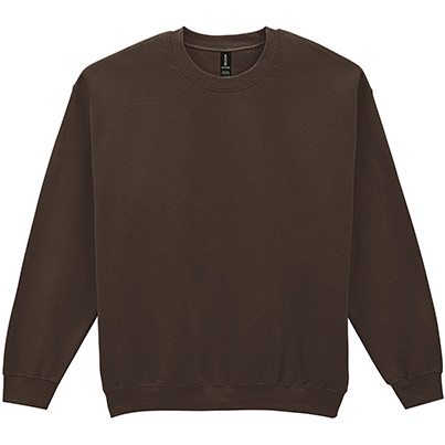 Gildan GD056 Heavy Blend Men’s Dark Chocolate Crew-Neck Sweatshirt