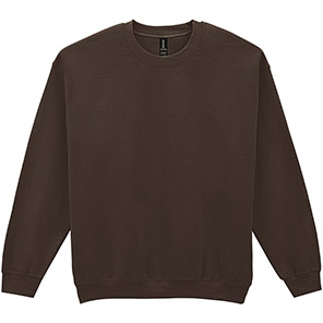 Gildan GD056 Heavy Blend Men’s Dark Chocolate Crew-Neck Sweatshirt M